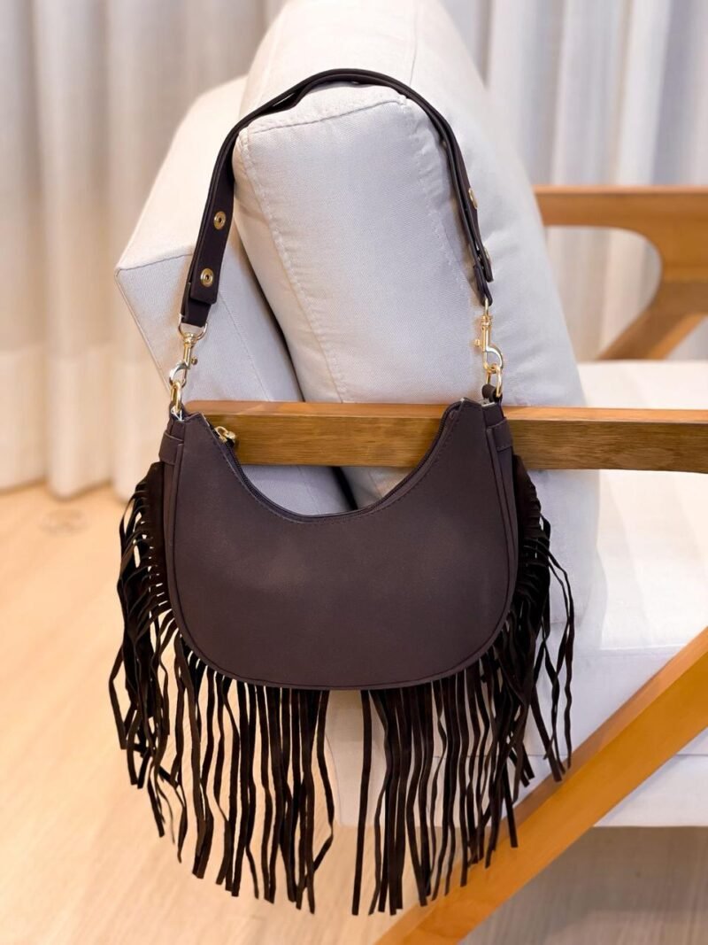 Bolsa feminina com Franjas - Imagem 2